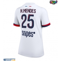 Ženski Nogometni dresi Paris Saint-Germain Nuno Mendes #25 Gostujoči 2025-26 Kratek Rokav